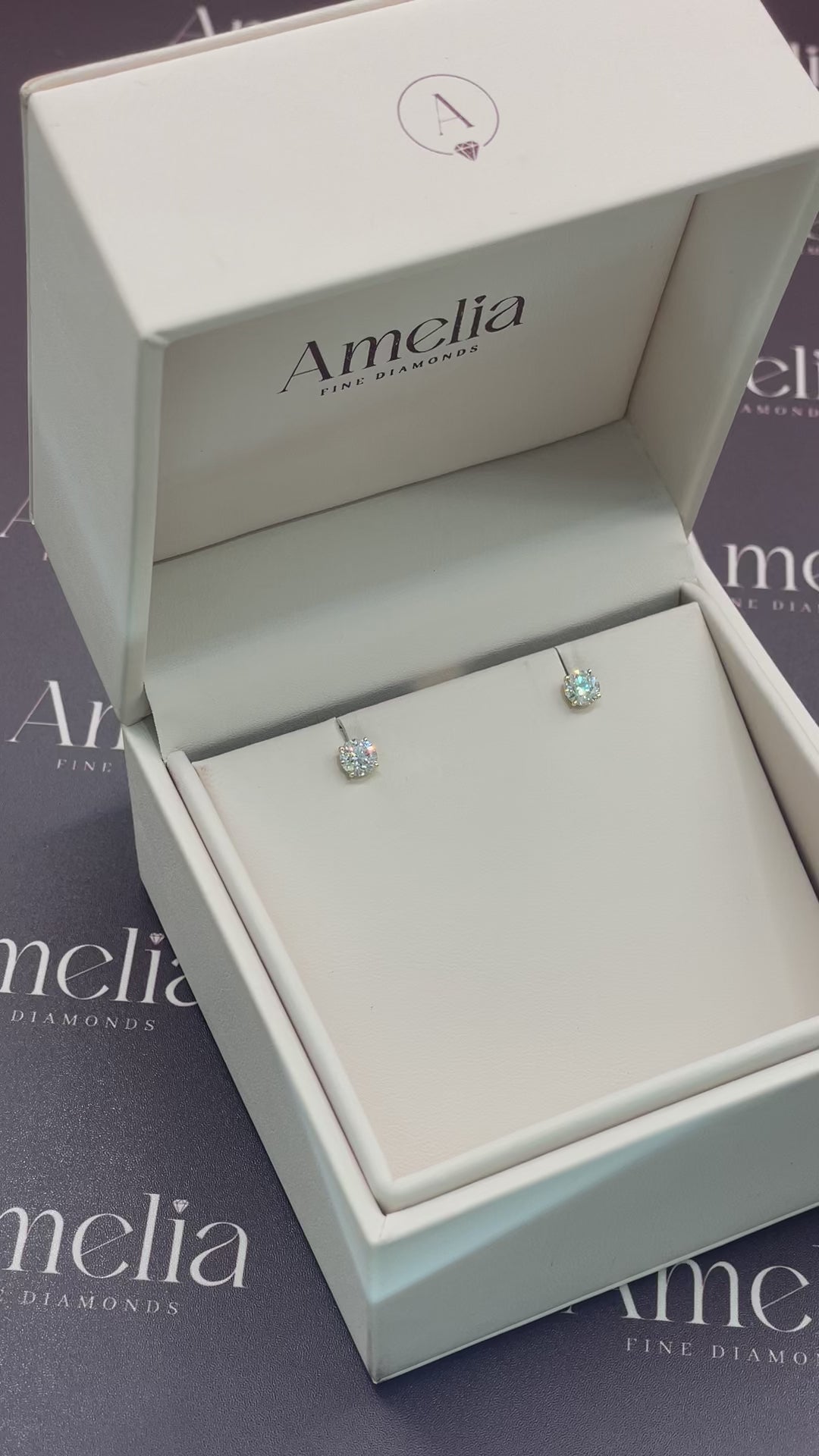 Yellow Gold Brilliant Cut Diamond Stud Earrings (2ct Total)