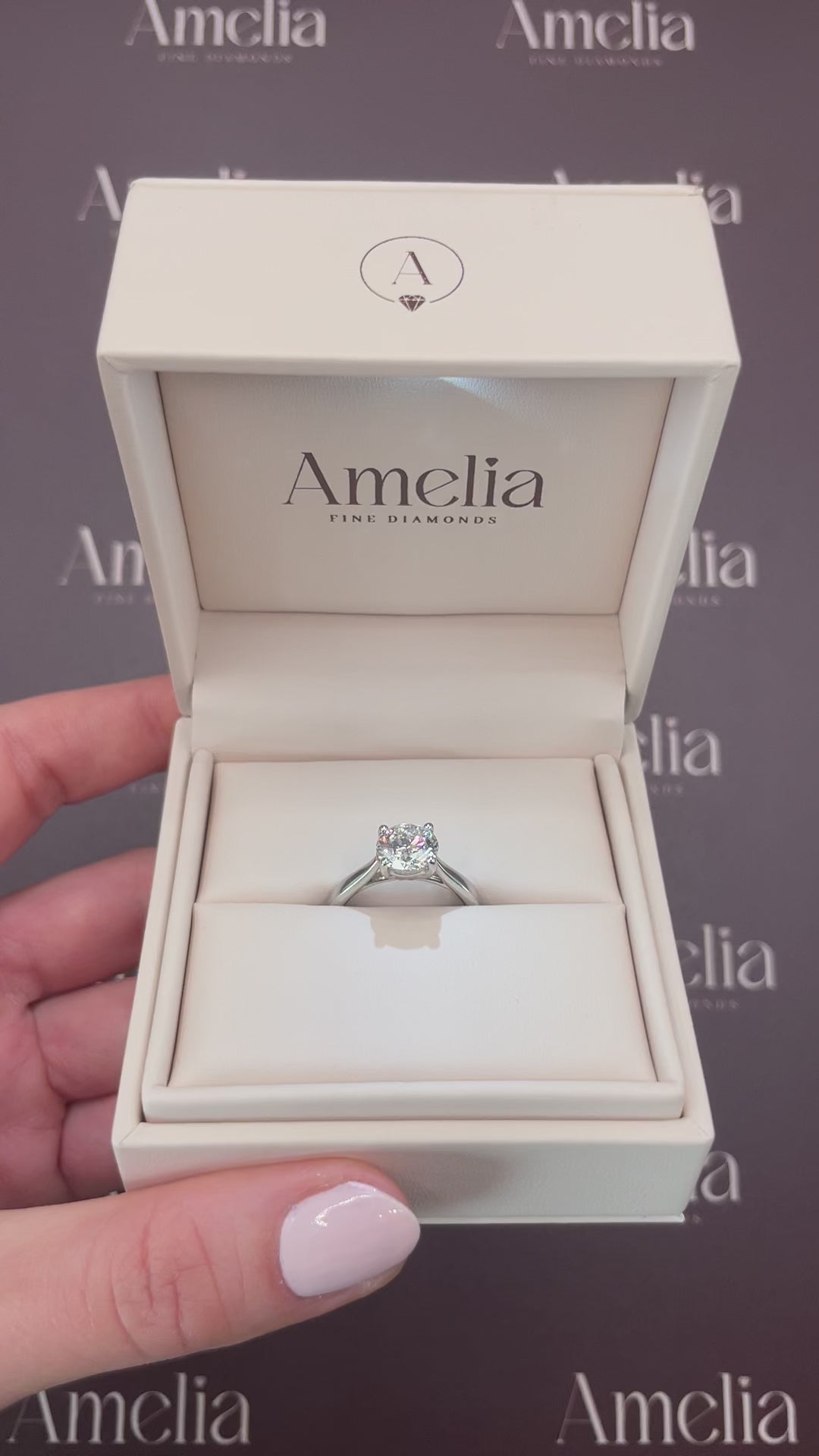 Platinum 2ct Brilliant Cut Diamond Solitaire Ring